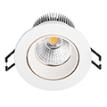 COB LED Spot lámpatest (kör, fehér, bill.) 8.5W meleg fényű