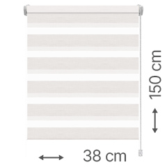 Mini zebra roló - sávroló oldalfeszítéssel (Z740 natúr, csíkos) ablakra: 38x150 cm
