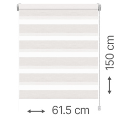 Mini zebra roló - sávroló oldalfeszítéssel (Z740 natúr, csíkos) ablakra: 61.5x150 cm