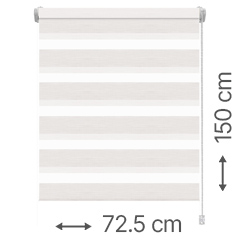 Mini zebra roló - sávroló oldalfeszítéssel (Z740 natúr, csíkos) ablakra: 72.5x150 cm