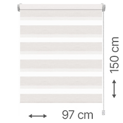 Mini zebra roló - sávroló oldalfeszítéssel (Z740 natúr, csíkos) ablakra: 97x150 cm