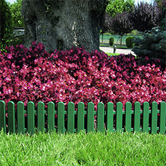 - Ágyásszegély Flora Border, műanyag mini kerítés, zöld (250 cm x 20 cm)