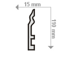 Parketta szegélyléc - magas Bovelacci padlószegély