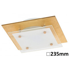 June mennyezeti LED lámpa (12W) természetes fehér - 23,5x23,5 cm - arany