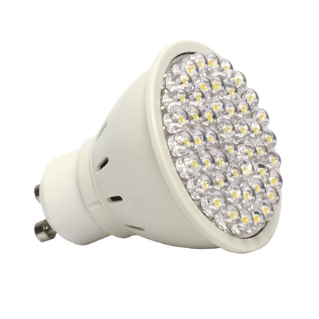 x. LED lámpa GU10 (DIPx48/2.4W/120°) meleg fehér