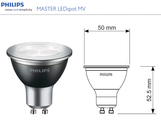 LED lámpa GU10 (3W/25°) Philips