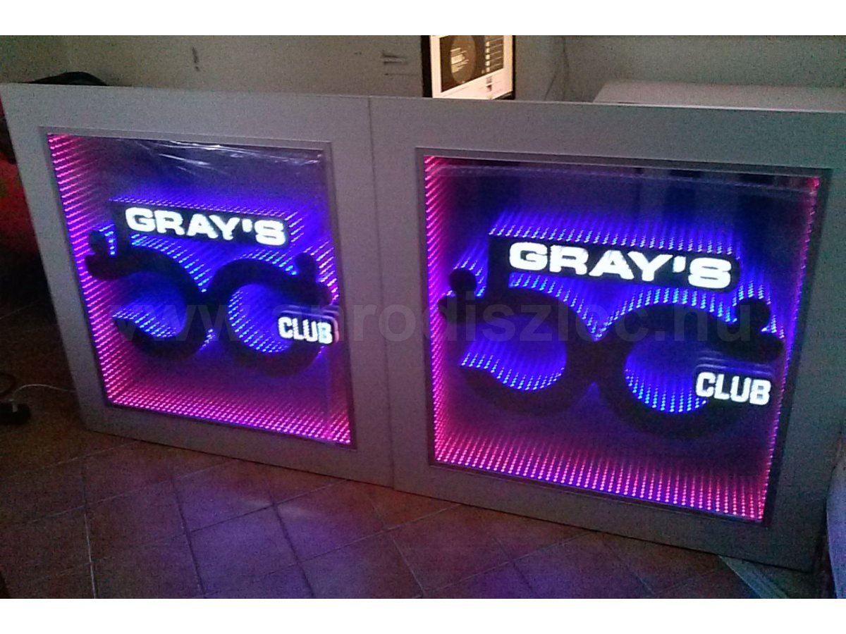 Gray's club 3D-s Dj pult színváltós világítással