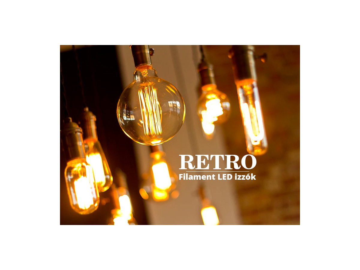 Retro filament LED izzók